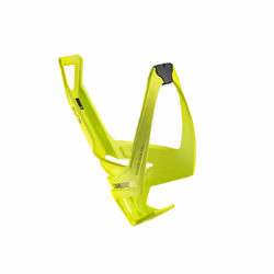 Elite Cannibal XC Bio-Based Bottle Cage  Yellow Fluo with Black Graphic - Lightweight and Secure for All Terrains