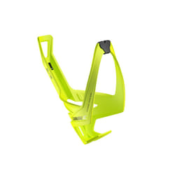Elite Cannibal XC Bio-Based Bottle Cage  Yellow Fluo with Black Graphic - Lightweight and Secure for All Terrains