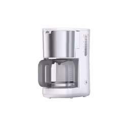 Braun KF 1500, Espresso machine, Ground coffee, 1000 W, White