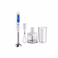 Braun MultiQuick 2 MQ20236MWH, Immersion blender, 0.5 L, 1.2 m, 600 W, Blue, White