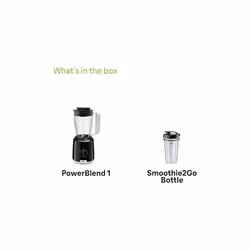 Braun PowerBlend 1 Jug Blenders With Smoothie2Go Bottle 600W 1.5 Litre - Additional view 6