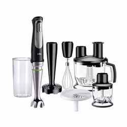 Braun MQ 9087X, Immersion blender, 1.5 L, 1000 W, Black, Stainless steel