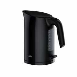 Braun PurEase WK 3100 BK, 1.7 L, 2200 W, Black, Water level indicator, Overheat protection, Cordless