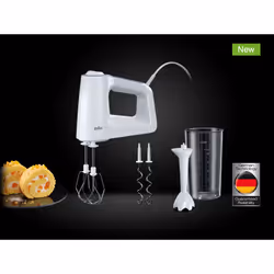 Braun MultiMix 3 Hand mixer 500 W White - Additional view 2