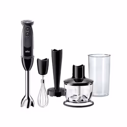 Braun MultiQuick 5 MQ 5237 BK, Immersion blender, 0.5 L, Ice crushing, 1.2 m, 1000 W, Black