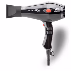Parlux 3200 Plus Black, 71 m³/h, Black, Monochromatic, Hanging loop, 3.3 m, 1900 W