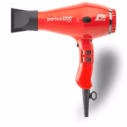Parlux 3200 Plus Red, 71 m³/h, Red, Monochromatic, Hanging loop, 3.3 m, 1900 W