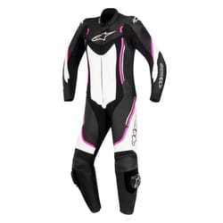 Alpinestars Motegi V2 Stella One Piece Ladies Leather Suit Black / White / Fuchsia - EU 44