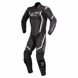 Alpinestars Motegi V2 Stella One Piece Ladies Leather Suit Black / White / Fluo Red - 50
