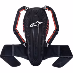 Alpinestars Nucleon KR-2 Back Protector, black-red, Size S for Men