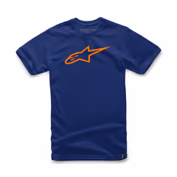 Alpinestars 1032-72030-7032-XL, T-shirt, Adult, Male, Navy, Orange, Navy, Orange, XL