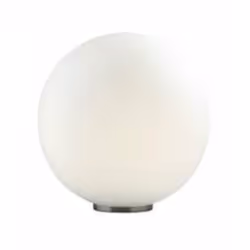 Ideal Lux MAPA TL1 D30, White, Glass, Metal, Bedroom, Living room, IP20, E27, 1 bulb(s)