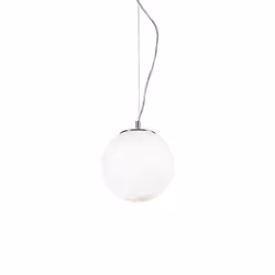 Ideal Lux MAPA SP1 D20, Surfaced, Nickel, White, White, Glass, Metal, Glass, Kitchen