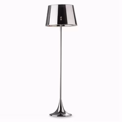 Ideal Lux LONDON PT1, Chrome, Bedroom, Children's room, Dining room, Living room, Metal, Polyvinyl chloride (PVC), IP20, I, E ...