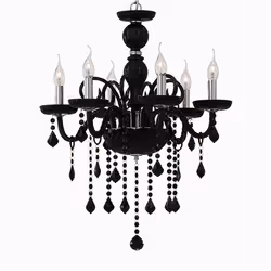 Ideal Lux GIUDECCA SP6, Surfaced, Black, Black, Glass, Metal, Glass, Living room