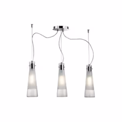 Ideal Lux KUKY CLEAR SP3, 3 bulb(s), E27, IP20, Chrome, Transparent