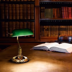 Ideal Lux LAWYER TL1 table lamp E27 Incandescent Brass, Green - Additional view 2