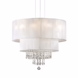 Ideal Lux Opera SP6, 6 bulb(s), E27, IP20, White