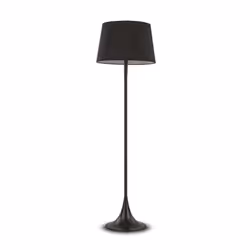 Ideal Lux London pt1, Black, Bedroom, Children's room, Metal, Polyvinyl chloride (PVC), IP20, II, CE