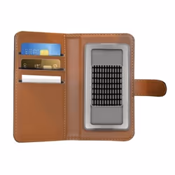 Celly WALLY UNICA mobile phone case 10.2 cm (4") Wallet case Black