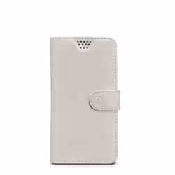 Celly WALLY UNICA, Wallet case, Any brand, 10.2 cm (4"), White