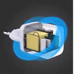 Celly TC2USBUSBC20WWH mobile device charger Smartphone, Smartwatch, Tablet White AC Indoor