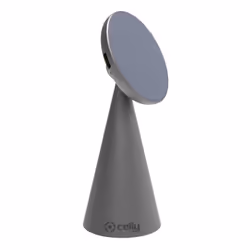 Celly MAGSTANDCHARGE mobile device charger Smartphone Silver USB Wireless charging Indoor