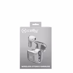 Celly SHEER Headset True Wireless Stereo (TWS) In-ear Calls/Music Transparent, White