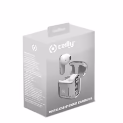 Celly SHEER Headset True Wireless Stereo (TWS) In-ear Calls/Music Transparent, White
