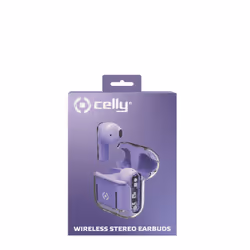 Celly SHEER Headset True Wireless Stereo (TWS) In-ear Calls/Music Transparent, Violet