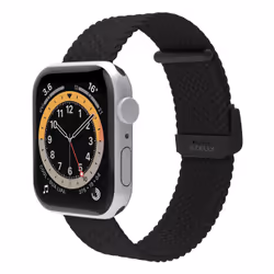 Celly WBANDBRAIDEDBK, Watch strap, Apple, Watch 42, Watch44, Watch 45 mm, Black, 1 pc(s)