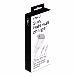 Celly UPTC1USBC20WCTL mobile device charger Digital camera, Microphone, Smartphone, Smartwatch, Tablet, Telephone White USB Indoor - Additional view 2