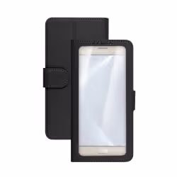 Celly Unica View, Folio, Any brand, 11.4 cm (4.5"), Black