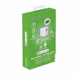 Celly TCUSBLIGHT mobile device charger Universal White AC Indoor