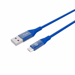 Celly USBMICROCOLORBL, 1 m, USB A, Micro-USB B, USB 2.0, Blue