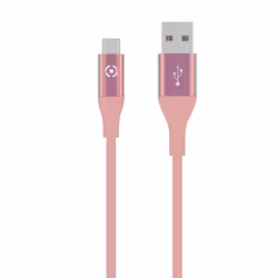 Celly USBMICROCOLORPK USB cable USB 2.0 1 m USB A Micro-USB B Pink