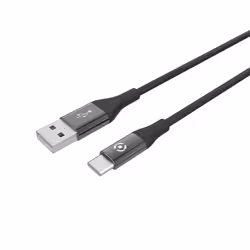 Celly USBTYPECCOLORBK, 1 m, USB A, USB C, USB 2.0, Black