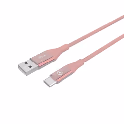 Celly USBTYPECCOLORPK, 1 m, USB A, USB C, USB 2.0, Pink