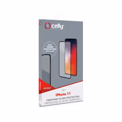 Celly FULLGLASS1001BK mobile phone screen/back protector Clear screen protector Apple 1 pc(s)