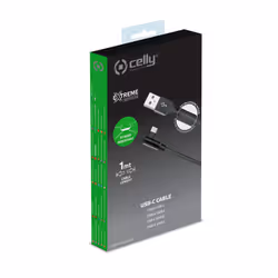 Celly USBTYPECLSHBK USB cable 1 m USB A USB C Black - Additional view 4