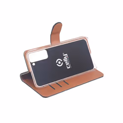 Celly Wally mobile phone case 15.8 cm (6.2") Folio Black, Brown