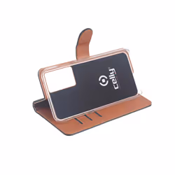 Celly Wally mobile phone case 17.3 cm (6.8") Folio Black, Brown