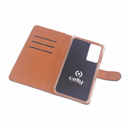 Celly Wally mobile phone case 17.3 cm (6.8") Folio Black, Brown