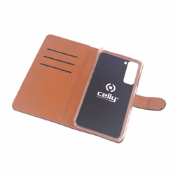 Celly Wally mobile phone case 17 cm (6.7") Folio Black, Brown