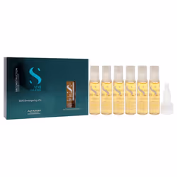 Alfaparf Milano Semi Di Lino Reconstruction Reparative SOS Emergency Oil for Unisex 6 x 0.44 oz Oil