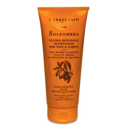 L'Erbolario Soleombra Silky After-Sun Fluid - After Sun Serum - Hydrating Sunburn Relief - Shea Butter  Argan Oil  and Quinoa Proteins - 6.7 oz