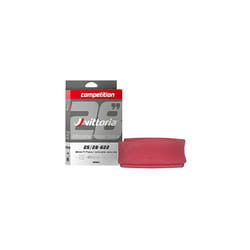 Vittoria Competition Latex Tube - Performance Bike Tire Tube - Lightweight Bicycle Inner Tubes for Racing (700x25/28)  Black (TUV1TA00002)