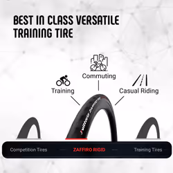 Vittoria Zaffiro Rigid Road Bike Tire - V 32-622 Rigid Full Black