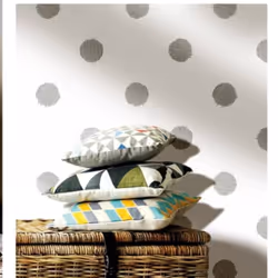 Noordwand Wallpaper Wall Sticker Urban Friends and Coffee Dots White and Grey