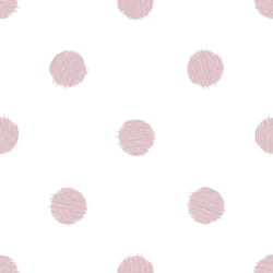 Noordwand Urban Friends & Coffee Wallpaper Dots White and Pink Wall Covering